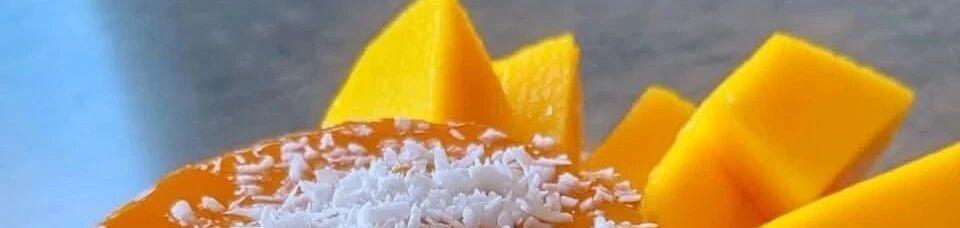 Exclusive secret recipe: a taste bud feast with tropical mango jelly and creamy cheesecake